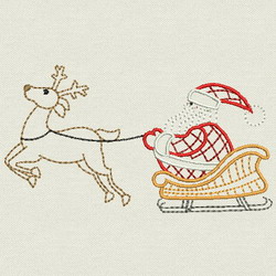 Vintage Christmas Santa 10(Sm) machine embroidery designs