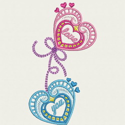 Victorian Hearts 03 machine embroidery designs