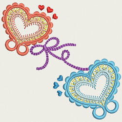 Victorian Hearts 04 machine embroidery designs