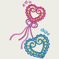 Victorian Hearts 10 machine embroidery designs