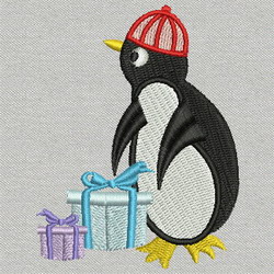 Adorable Penguin 07 machine embroidery designs