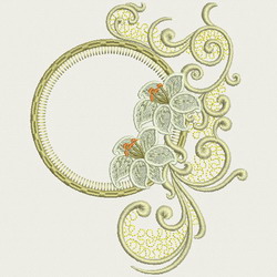 Decorative Flowers 07 machine embroidery designs