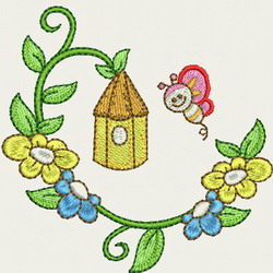 Cute Bee(SM) 02 machine embroidery designs