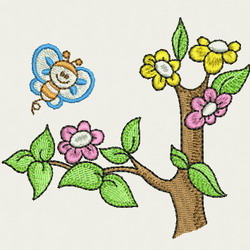 Cute Bee(SM) 03 machine embroidery designs