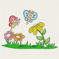 Cute Bee(LG) 04 machine embroidery designs