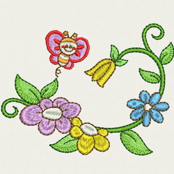 Cute Bee(SM) 05 machine embroidery designs