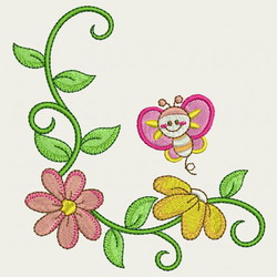 Cute Bee(LG) 09 machine embroidery designs