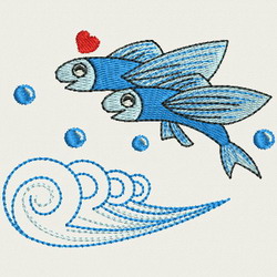 Aquatic Life 03 machine embroidery designs