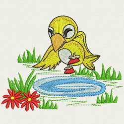 Cute Birds II-04 machine embroidery designs