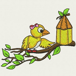 Cute Birds II-05 machine embroidery designs