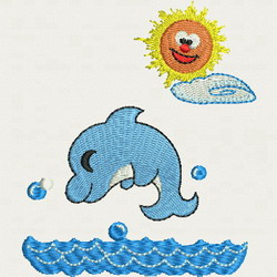 Summer Scenery 03 machine embroidery designs