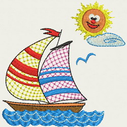 Summer Scenery 06 machine embroidery designs