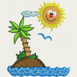 Summer Scenery 08 machine embroidery designs