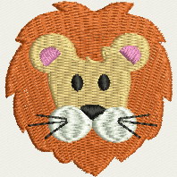 Cute Animal Face 01 machine embroidery designs