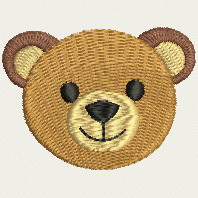 Cute Animal Face 03 machine embroidery designs