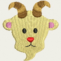 Cute Animal Face 08 machine embroidery designs