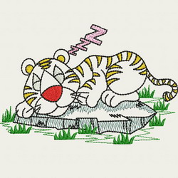 Vintage Baby Tigers 03 machine embroidery designs