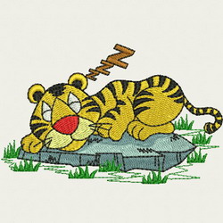 Adorable Baby Tigers 03 machine embroidery designs