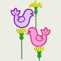 Applique Birds 03 machine embroidery designs