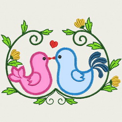 Applique Birds 06 machine embroidery designs