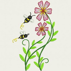 Bee Happy(SM) 01 machine embroidery designs