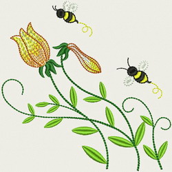 Bee Happy(LG) 03 machine embroidery designs