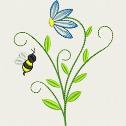 Bee Happy(LG) 04 machine embroidery designs
