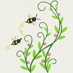 Bee Happy(SM) 06 machine embroidery designs