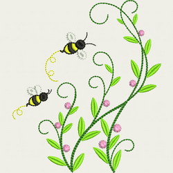 Bee Happy(LG) 06 machine embroidery designs