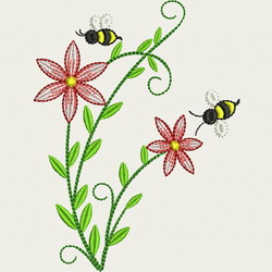 Bee Happy(LG) 07 machine embroidery designs