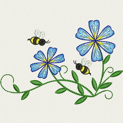 Bee Happy(LG) 09 machine embroidery designs