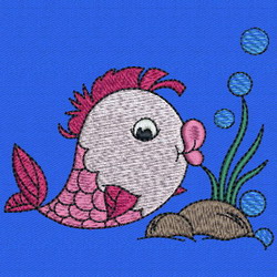 Cute Fish 01 machine embroidery designs