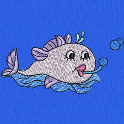 Cute Fish 02 machine embroidery designs