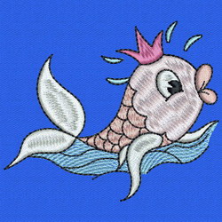 Cute Fish 06 machine embroidery designs