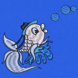 Cute Fish 08 machine embroidery designs