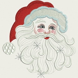 Vintage Santa Face(LG) 01 machine embroidery designs