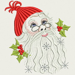 Vintage Santa Face(SM) 02 machine embroidery designs