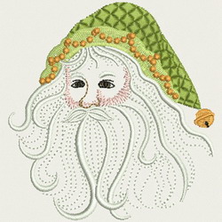 Vintage Santa Face(SM) 04 machine embroidery designs