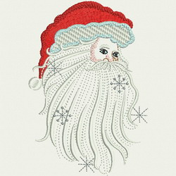 Vintage Santa Face(LG) 07 machine embroidery designs