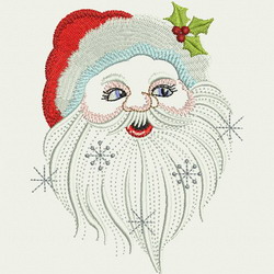 Vintage Santa Face(LG) 08 machine embroidery designs