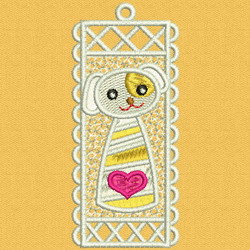 FSL Animal Bookmark 08 machine embroidery designs