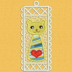 FSL Animal Bookmark 09 machine embroidery designs