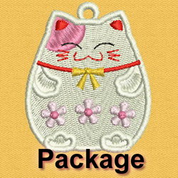 FSL Fortune Cat machine embroidery designs