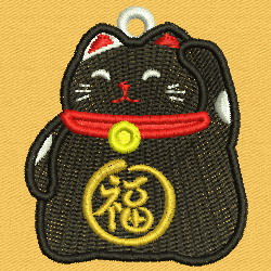 FSL Fortune Cat 01 machine embroidery designs