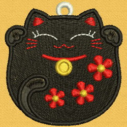 FSL Fortune Cat 03 machine embroidery designs