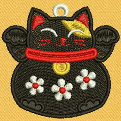 FSL Fortune Cat 05 machine embroidery designs