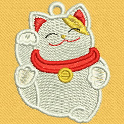 FSL Fortune Cat 06 machine embroidery designs