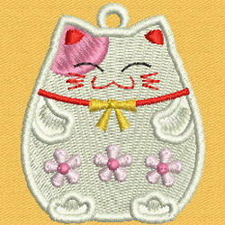 FSL Fortune Cat 07 machine embroidery designs