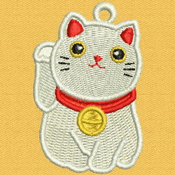 FSL Fortune Cat 09 machine embroidery designs