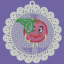 FSL Fruit Doily 01 machine embroidery designs